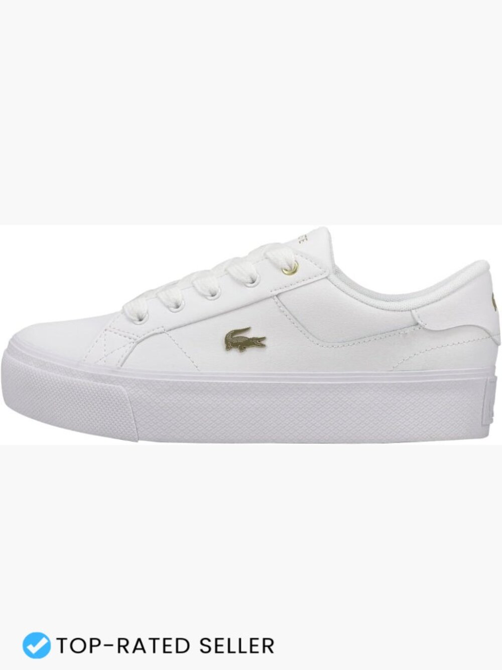 Platform Leather Sneakers Classic Lace Up Casual Everyday Comfort Low Top